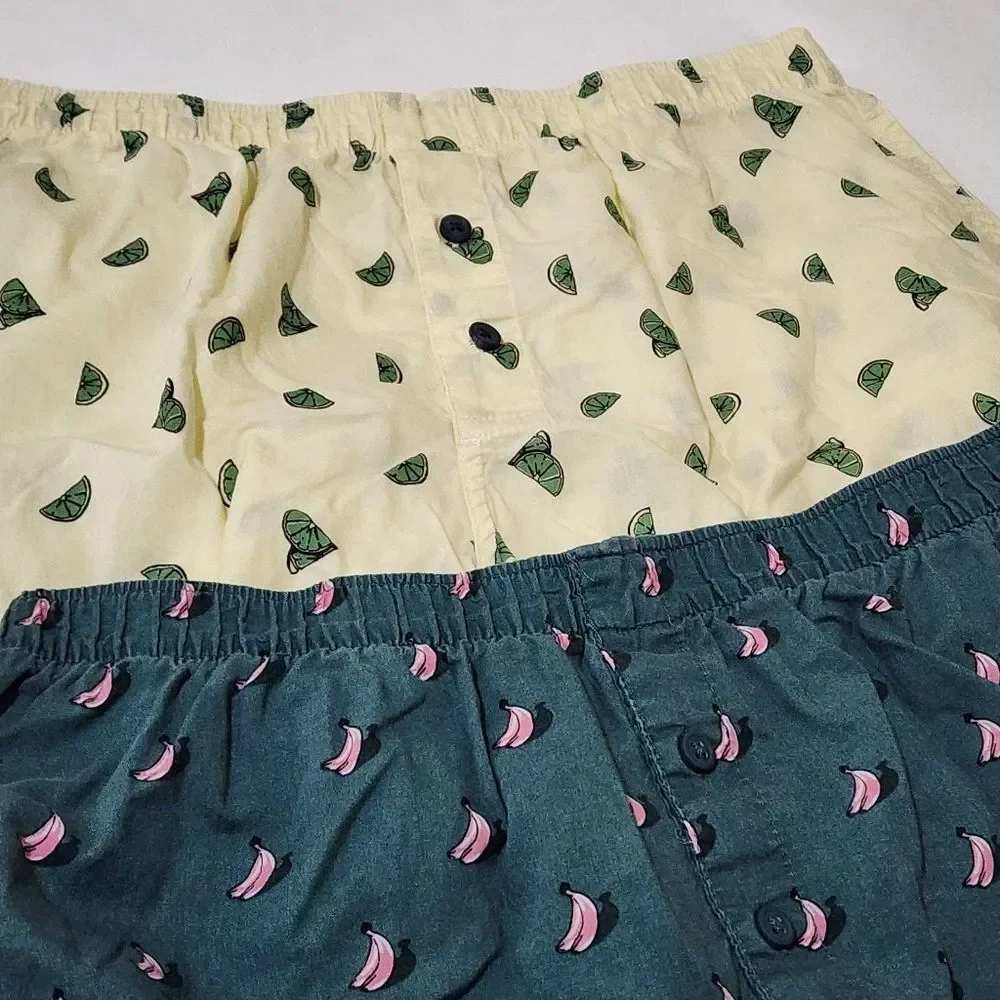 H&M Men's Colorful Fruits Boxers Set of 5 Piece Size Medium M
